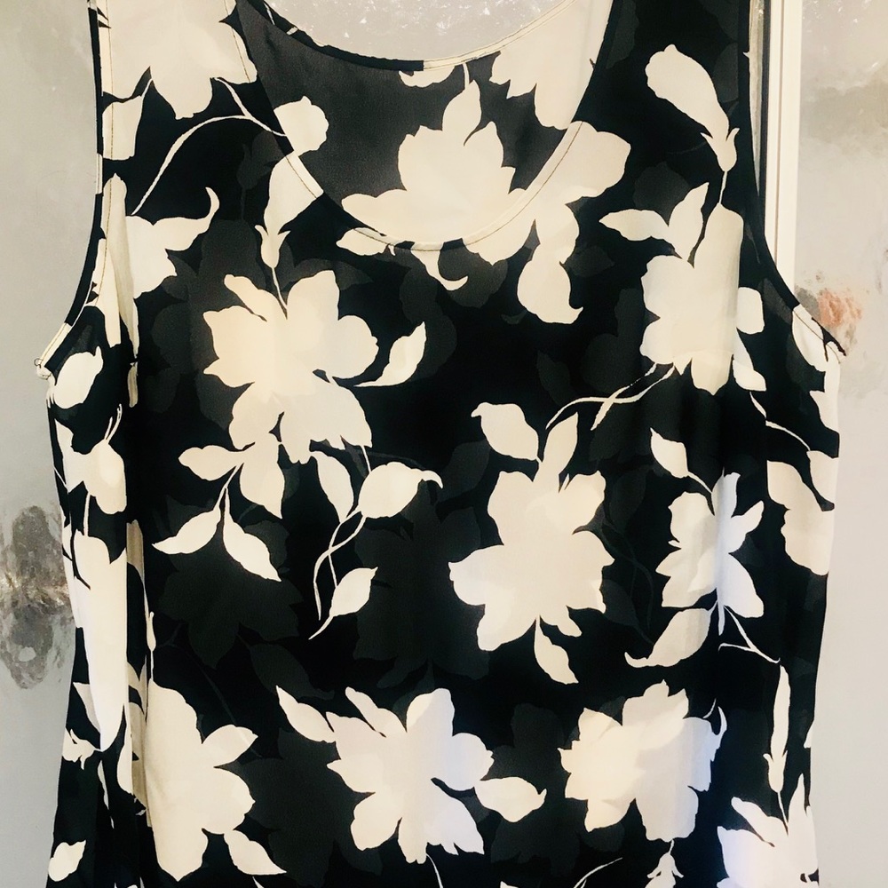 Sleeveless Sheer Blouse